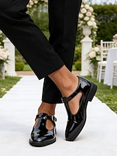 Χαμηλού Κόστους Μπαλαρίνες-ανδρικά μπορντό λουστρίνι λουστρίνι μοναχικά παπούτσια φορέματα γυαλιστερά επίσημα γαμήλια μοκασίνια για γαμπρό, καλεσμένο γάμου, δεξίωση, συμπόσιο, τελετή, κομψή βραδινή ένδυση