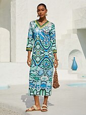 Недорогие Платья в богемном стиле-облегающее трикотажное платье «Страна чудес»