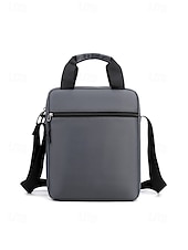 baratos Bolsas para Homem-Bolsa transversal masculina de nylon em várias cores, com grande capacidade, múltiplos bolsos e alça ajustável, ideal para uso casual diário, viagens e atividades ao ar livre.