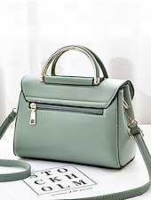 abordables Cabas et fourre-tout-Sac à main bandoulière femme en similicuir avec poignée supérieure et bandoulière réglable, élégant sac à main multicolore pour un usage quotidien décontracté, les trajets domicile-travail et les sorties en vacances.