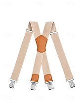お買い得  結婚 ACC-男性用調節可能なポリエステルサスペンダー - 伸縮性があり、マルチカラーのオプション、丈夫なクリップ、結婚式、パーティー、カジュアルな普段着に最適