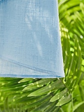 economico Camicie di Lusso-Per donna Camicia Camicie di cotone e lino Blusa Bottoni Tinta unica Elegante Classico Moderno Mezza Manica Scollo a V Top Regolari Quotidiano Ferie Uscire Blu Estate Primavera