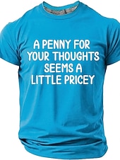  Męskie Zabawny slang Podkoszulek Krótki rękaw Podkoszulek Druk 3D Półgolf Koszula Moda Codzienny Codzienny Ulica Czarny Czerwony Lato Wiosna Odzież S M L XL XXL XXXL