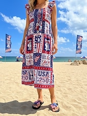 abordables Chaussures pour femmes-Femmes Occasionnel Quotidien Plage Nœud Talon plat Bout ouvert Occasionnel Tissu A enfiler Rouge Beige Rouge + Bleu