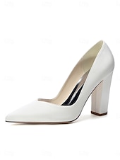 Χαμηλού Κόστους Μητέρα της Νύφης/του Γαμπρού-Γυναικεία μπλε σκούρο γόβες με ψηλό τακούνι, κομψά παπούτσια για τη μητέρα της νύφης για γάμο στην πόλη, άνετα παπούτσια με μυτερή μύτη και μεσαίο τακούνι για επίσημες εκδηλώσεις &amp;βραδινά ρούχα