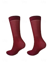 Недорогие Свадьба ACC-Мужские дышащие полосатые носки из полиэстера, различные цвета, элегантный аксессуар для торжественных случаев, свадеб, вечеринок и повседневной деловой одежды.