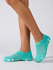 economico Donne-Scarpe da acqua da donna a punta larga in maglia – calzini da acqua leggeri, ad asciugatura rapida, a piedi nudi, con suola antiscivolo, minimalisti, da spiaggia &amp;stile outdoor per nuoto, snorkeling,