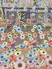 Недорогие Коктейльные платья-А-силуэт До щиколотки Ниже колена коктейльные платья Элегантный стиль С цветами С короткими рукавами Вырез лодочкой Свадьба Официальные Кружева с Вышивка Аппликации