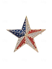 Недорогие Аксессуары-Женская брошь-булавка из сплава с изображением флага США, представленная в нескольких вариантах, идеально подходит для празднования 250-летия США, Дня независимости, вечерних мероприятий и торжественных случаев.