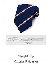お買い得  結婚 ACC-メンズポリエステルストライプネクタイ、クラシックフォーマルビジネス＆ウェディングパーティーアクセサリー、複数の色、男性のためのエレガントなプロフェッショナルスタイル