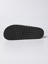 cheap Slide Sandals-Women's Rhinestone Comfortable Slide Sandals, Casual Black Slides for Country Leisure &amp; Beach Relaxation