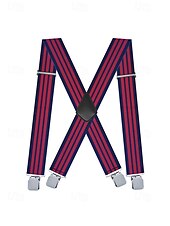billige Bryllup ACC-Elastiske justerbare seler i polyester for menn i flere farger for bryllupsfester, kontorpendling, forretningsantrekk og formell bruk