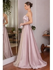 preiswerte Lange Kleider &amp; Abendkleider-Meerjungfrauenschnitt Bodenlang Abiballkleider Elegant Glitzernd Dreiviertelarm Juwelenhals Hochzeit Formell Paillettenbesetzt mit Glitzer Quaste