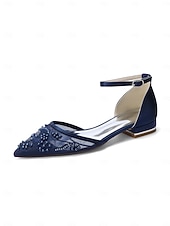 levne Nevěsta-Dámské svatební boty v barvě slonové kosti s perleťovým detailem - elegantní svatební balerínky pro zahradní svatbu