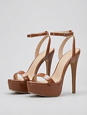 preiswerte Hochzeitsgast-Nude Plateau-Pumps für Damen – elegante Riemchenschuhe für Hochzeitsgäste, perfekt für Hochzeiten und Empfänge in der Stadt &amp;formelle Veranstaltungen