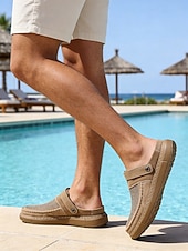 economico Uomini-sneakers slip-on da uomo: facili da indossare, traspiranti ed eleganti per le fughe in resort e il relax a bordo piscina