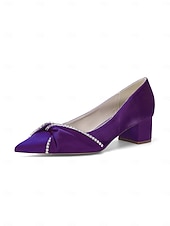 baratos Mãe da Noiva/Namorado-Sapatos de salto grosso femininos - elegantes sapatos azul-marinho para a mãe da noiva em casamentos na cidade.