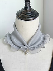 economico Accessori per le vacanze-sciarpa in chiffon di poliestere in stile bohémien da donna, stampe floreali multicolori, fascia versatile, perfetta per l'abbigliamento casual quotidiano e le vacanze al mare