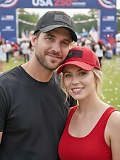 זול אביזרים-כובע בייסבול פוליאסטר רקום לגברים, כובע מתכוונן בצבעים שונים לכבוד יום השנה ה-250 לארה"ב, יום העצמאות, לבוש יומיומי וספורט חיצוני