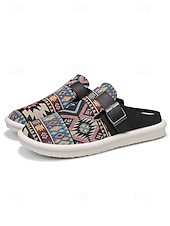 cheap Men-Men's White Canvas Slip-On Loafers with Adjustable Strap, Breathable and Lightweight, Best for Beach Vacation, Travel and Casual Outings