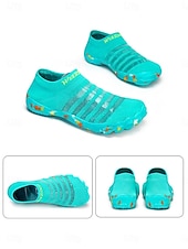 economico Donne-Scarpe da acqua da donna a punta larga in maglia – calzini da acqua leggeri, ad asciugatura rapida, a piedi nudi, con suola antiscivolo, minimalisti, da spiaggia &amp;stile outdoor per nuoto, snorkeling,