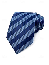 お買い得  結婚 ACC-メンズポリエステルストライプネクタイ、クラシックフォーマルビジネス＆ウェディングパーティーアクセサリー、複数の色、男性のためのエレガントなプロフェッショナルスタイル