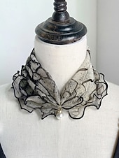 economico Accessori per le vacanze-sciarpa in chiffon di poliestere in stile bohémien da donna, stampe floreali multicolori, fascia versatile, perfetta per l'abbigliamento casual quotidiano e le vacanze al mare