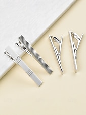 Недорогие Свадьба ACC-Мужские зажимы для галстука из сплава – разнообразные модели, элегантный дизайн, идеально подходят для свадеб, вечеринок и деловых поездок.