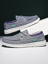 abordables Hombres-Mocasines beige para hombre: calzado informal para islas y cruceros, calzado ligero y cómodo para el verano, ideal para viajes y vacaciones.