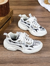 cheap Women's Sneakers-Women's Chic White Platform Sneakers - Comfortable Lace-up Canvas Shoes for Daily Walking, Casual Office Wear &amp; Urban Street Style