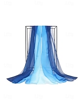 billige Ferietilbehør-Dameskjerf i bohemsk gradientstil i chiffong, flerfarget, lett polyestersjal for fritidsbruk, reise, ferie, strand og resortstil