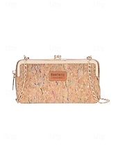 billige Crossbody-vesker-Dameveske med bohemsk mønster og trestruktur i kunstskinn, crossbody-veske med stor kapasitet og flere rom med justerbar stropp for hverdagsbruk, reise og ferie