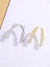 economico Orecchino da donna-orecchini da donna in lega boho con fiori, eleganti e alla moda, disponibili in oro e argento, leggeri ed eleganti, perfetti per le vacanze, i viaggi, l'uso quotidiano e gli outfit casual