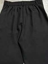 cheap Dress Pants-Men's Trousers Dress Pants Pocket Buttons Plain Comfort Breathable Full Length Outdoor Streetwear Business Vacation Fashion Black Navy Blue Inelastic