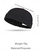 economico Accessori per le vacanze-Cappello senza tesa da uomo in tessuto ad asciugatura rapida: taglia regolabile, opzioni multicolore, elegante e comodo, ideale per l'uso quotidiano casual e per i viaggi all'aperto