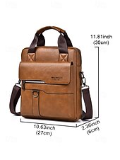 Χαμηλού Κόστους Ανδρικές τσάντες-ανδρική τσάντα ώμου από τεχνητό δέρμα σε πολλά χρώματα, μεγάλης χωρητικότητας, με πολλές τσέπες και χιαστί τσαντάκι για καθημερινή χρήση, εργασία, μετακινήσεις και ταξίδια