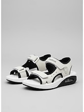 levne Sportovní sandály-Dámské pohodlné sandály na suchý zip – prodyšné bílo-modré sportovní boty se vzduchovým polštářem pro chůzi, cestování a každodenní nošení