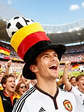 cheap Accessories-Men's Flag Color Soccer Fan Top Hat Polyester Novelty Football Hat in Multiple Colors for Soccer Matches, Supporter Events, Team Spirit &amp; Game Day Wear