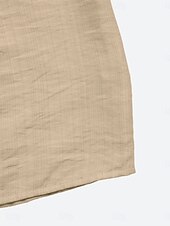 billige Vanlige skjørt-Dame Ferieskjørt Mote Fritid Midi Høy Midje Skjørt عادي Rynket Snorer Mikroelastisk Daglig Gate Kakifarget Sommer Nylon Viskose