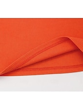 זול טי-שירט פשוטה-בגדי ריקוד נשים אוברסייז חולצה קצרה טי שירטס טופים מארג וויפל כפתור קדמי אחיד אופנתי מסוגנן קלסי שרוולים קצרים צווארון עגול קצר הנלי חולצות רגילות יומי ליציאה סוף שבוע לבן כתום קיץ אביב