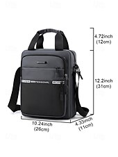baratos Bolsas para Homem-Bolsa transversal masculina de nylon em várias cores, com grande capacidade, múltiplos bolsos e alça ajustável, ideal para uso casual diário, viagens e atividades ao ar livre.