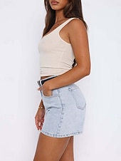 economico Serbatoio Semplice-Per donna Canotta Maglietta senza maniche Maglietta Tinta unica Moda Classico Casual Senza Maniche Collo a U Top Regolari Quotidiano Uscire Weekend Nero Bianco Giallo Grigio chiaro Rosso rosa Estate