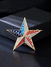 Недорогие Аксессуары-Женская брошь-булавка из сплава с изображением флага США, представленная в нескольких вариантах, идеально подходит для празднования 250-летия США, Дня независимости, вечерних мероприятий и торжественных случаев.