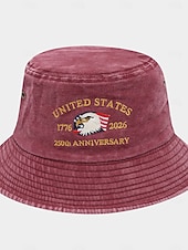  Cappello unisex 250° anniversario/indipendenza, berretto da baseball, portatile, traspirante, quotidiano, per esterni, strada, ricamo, bandiera