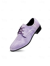 Χαμηλού Κόστους Derby παπούτσια-Ανδρικά μπλε παπούτσια με ανάγλυφο κροκόδειλο, δερμάτινο επάνω μέρος με κορδόνια, μοντέρνα πολυτελή στυλ, κατάλληλα για κομψούς άνδρες σε πάρτι, ειδικές περιστάσεις και γάμους.