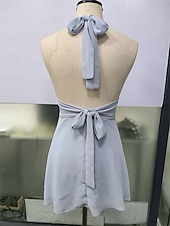 tanie Prosta sukienka-Damskie Sukienka mini Biała sukienka Czarna sukienka Elegancka sukienka Moda Gorący Klasyczny Codzienny Na zewnątrz Plaża Luźna Równina Bez rękawów W serek Czarny Biały Rumiany róż Czerwony Lato