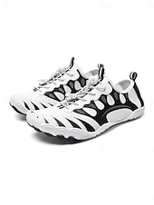 economico Uomini-Scarpe da acqua da uomo arancioni e nere ad asciugatura rapida, leggere, traspiranti e antiscivolo, ideali per attività acquatiche, passeggiate in spiaggia, nuoto, kayak, trekking fluviale e avventure all'aria aperta.