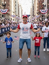 preiswerte Männerschuhe-Graue Herren-Sneaker zum Hineinschlüpfen mit 250-Jahre-Grafik – leichte, atmungsaktive Laufschuhe mit amerikanischem Flaggenmotiv für Freizeit, Feiertage, Reisen und Outdoor-Aktivitäten