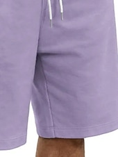 preiswerte Lässige Shorts-Herren Shorts Sommershorts Freizeitshorts Tasche Elastischer Bund Rein Einfach Komfort Atmungsaktiv Knielang Lässig Outdoor Strand Urlaub Mode Schwarz Weiß Mikroelastisch