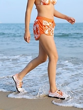 preiswerte Frauen-Schnelltrocknende Wasserschuhe für Damen – leichte, atmungsaktive Aqua-Strandschuhe mit verstellbarer elastischer Schnürung und rutschfester Sohle, barfußähnlicher Outdoor-Stil für Strand, Surfen,